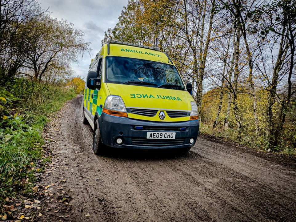 Fully equipped Catseye Response ambulance delivering rapid on-site medical care at events